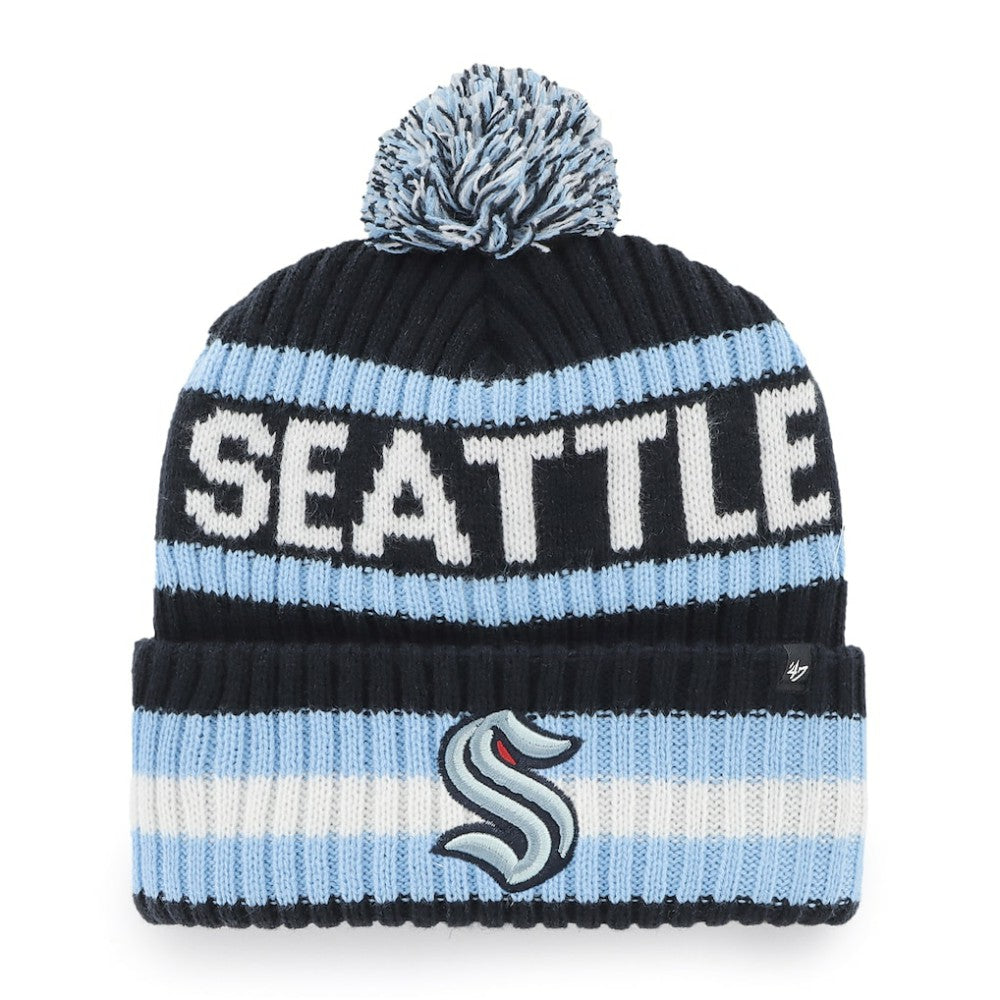 Seattle Kraken '47 Bering Cuffed Knit Hat with Pom
