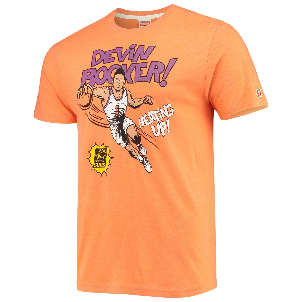 Devin Booker Phoenix Suns Homage Comic Book Player Tri-Blend T-Shirt - Orange online