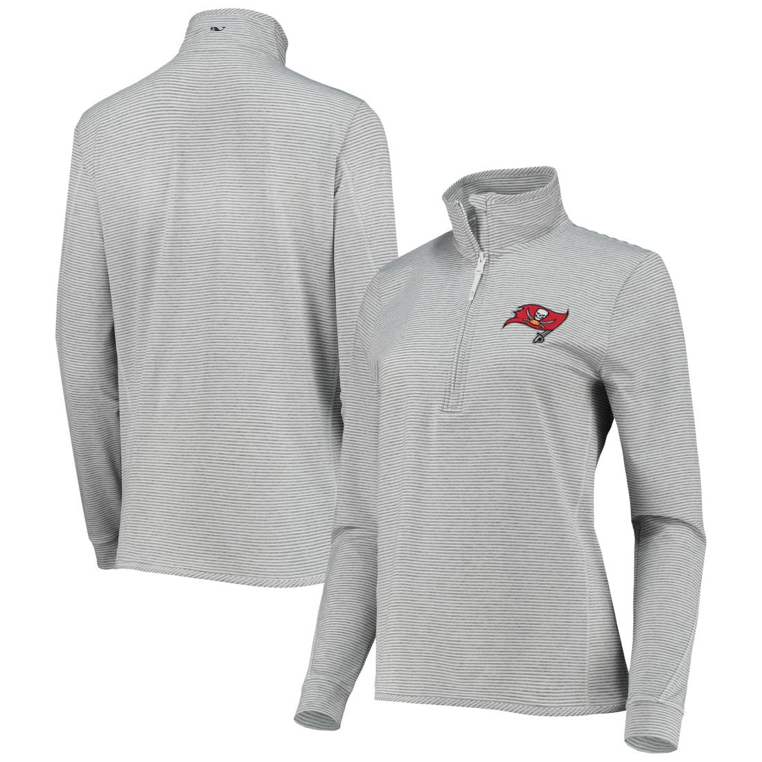 NFL Tampa Bay Buccaneers Vineyard Vines Women's Sankaty Shep Half-Zip Pullover Top