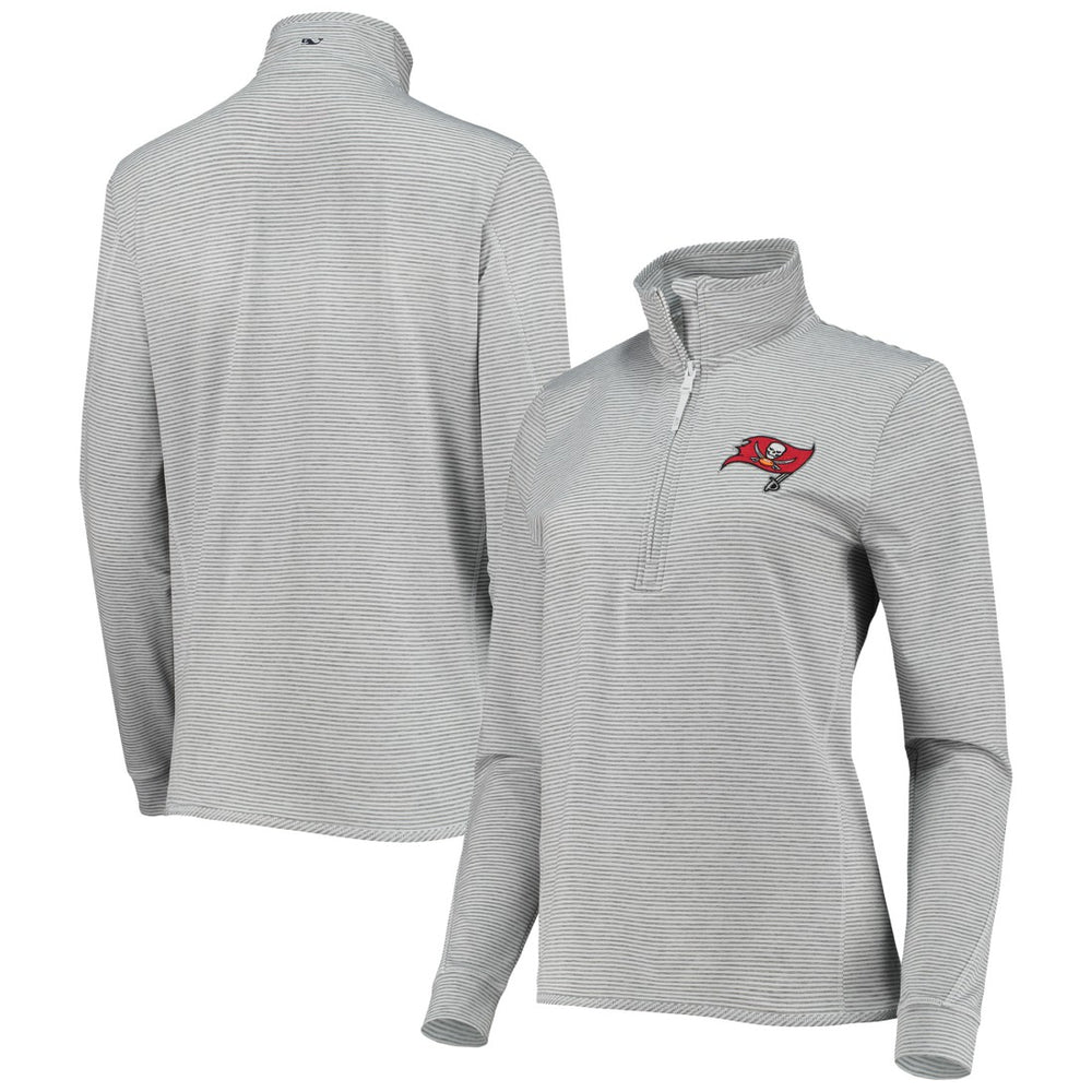 NFL Tampa Bay Buccaneers Vineyard Vines Women's Sankaty Shep Half-Zip Pullover Top