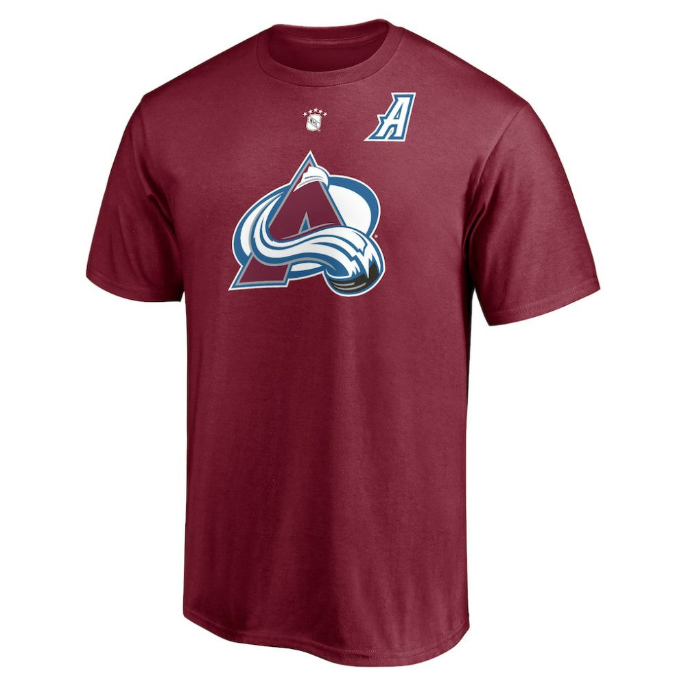 Peter Forsberg Colorado Avalanche Fanatics Authentic Stack Retired Player Nickname & Number T-Shirt