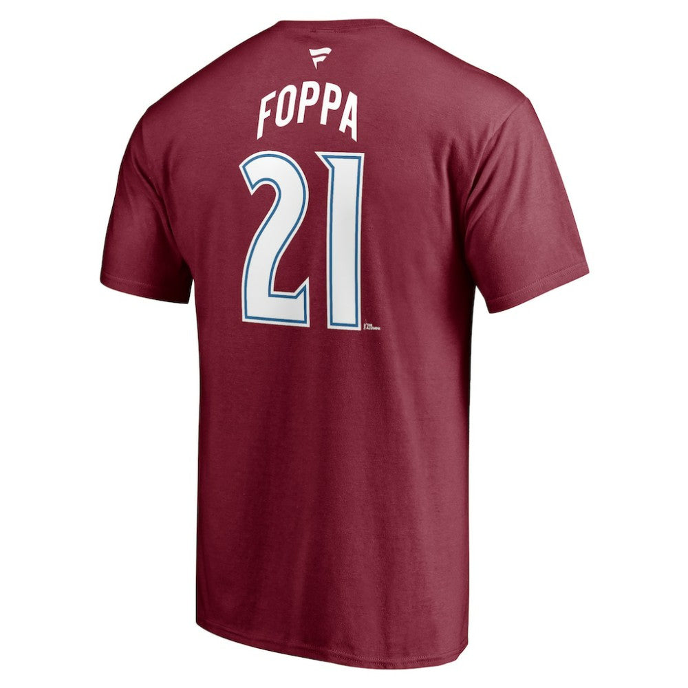Peter Forsberg Colorado Avalanche Fanatics Authentic Stack Retired Player Nickname & Number T-Shirt