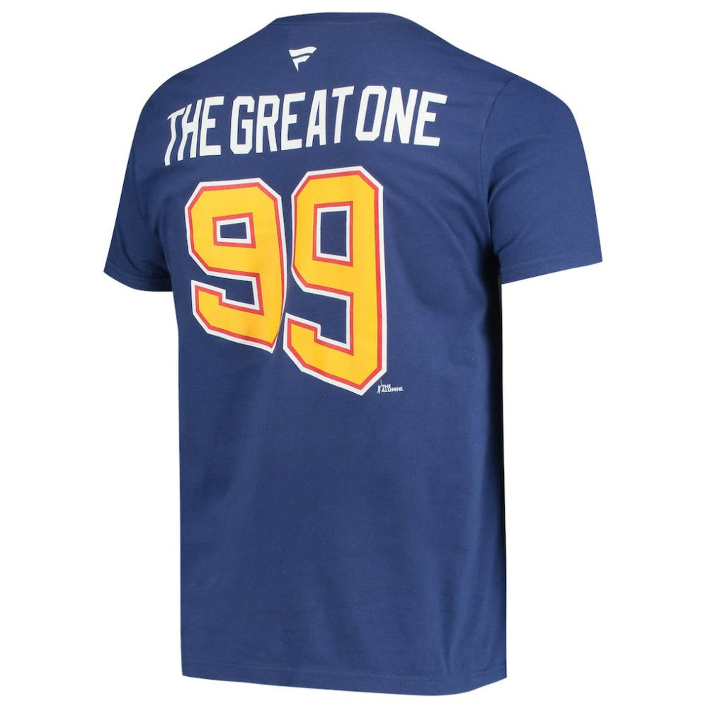 Wayne Gretzky St. Louis Blues Fanatics Authentic Stack Retired Player Nickname & Number T-Shirt