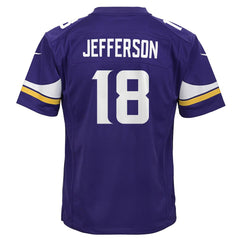 NFL Minnesota Vikings Justin Jefferson  Youth Game Jersey