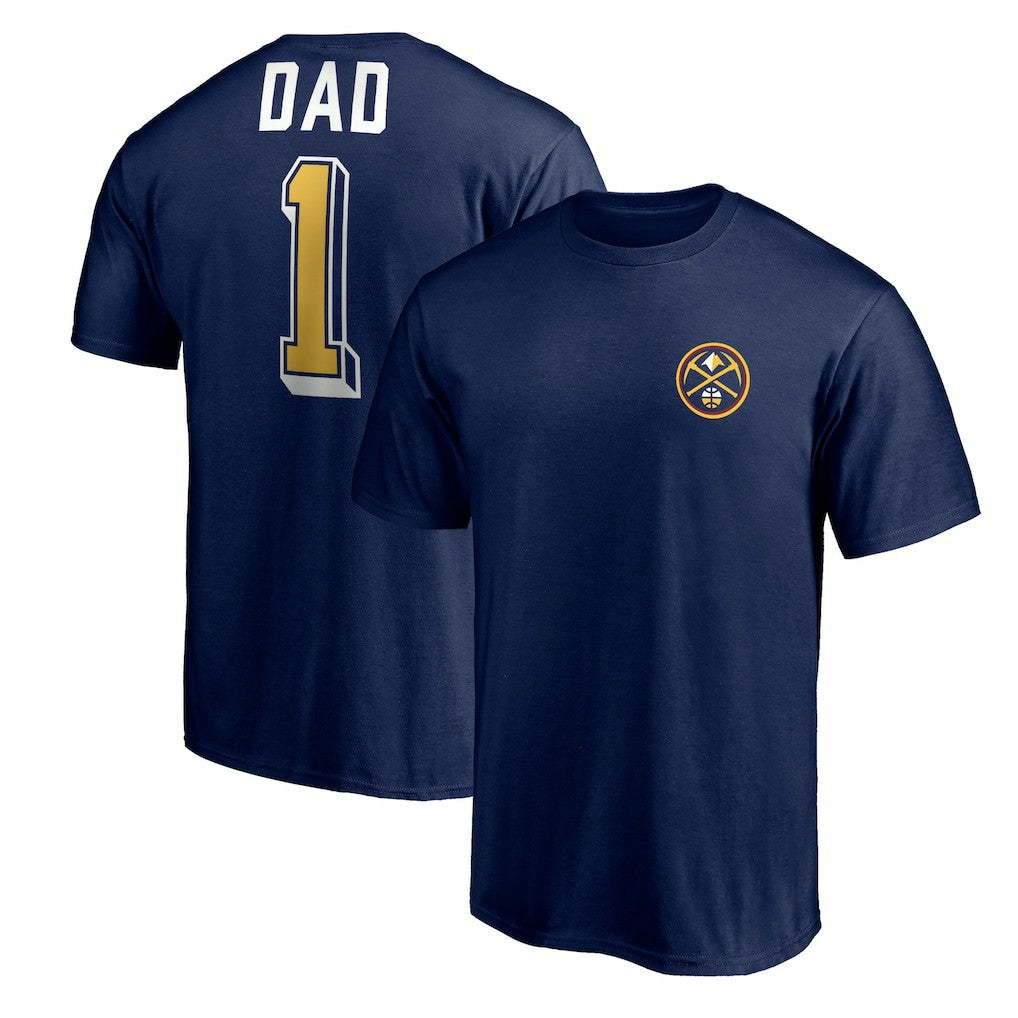 Denver Nuggets Number One Dad T-Shirt sale - Navy outlet