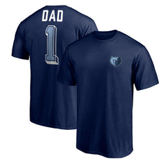 Memphis Grizzlies Number One Dad T-Shirt - Navy discount
