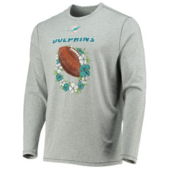 NFL Miami Dolphins Sport Lei Pass Long Sleeve T-Shirt
