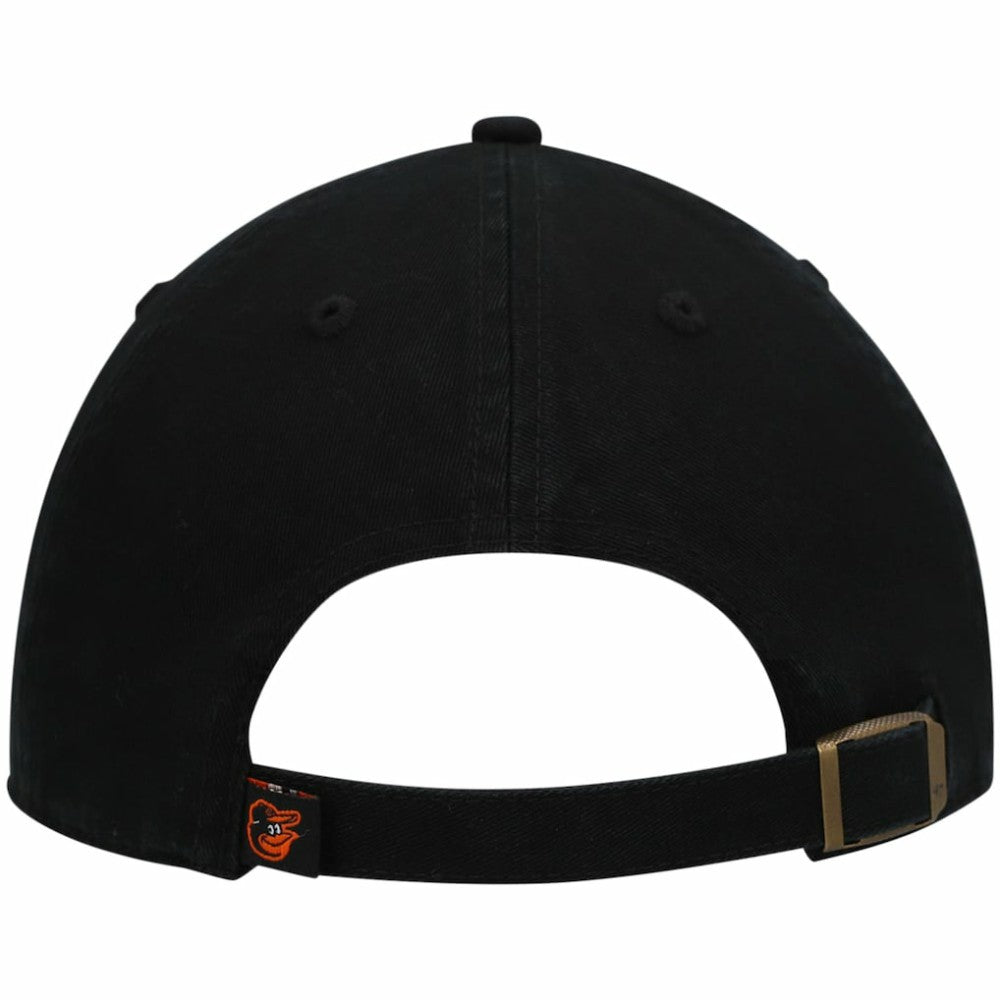 Baltimore Orioles Youth Team Logo Clean Up Adjustable Hat - Black | 47 brand
