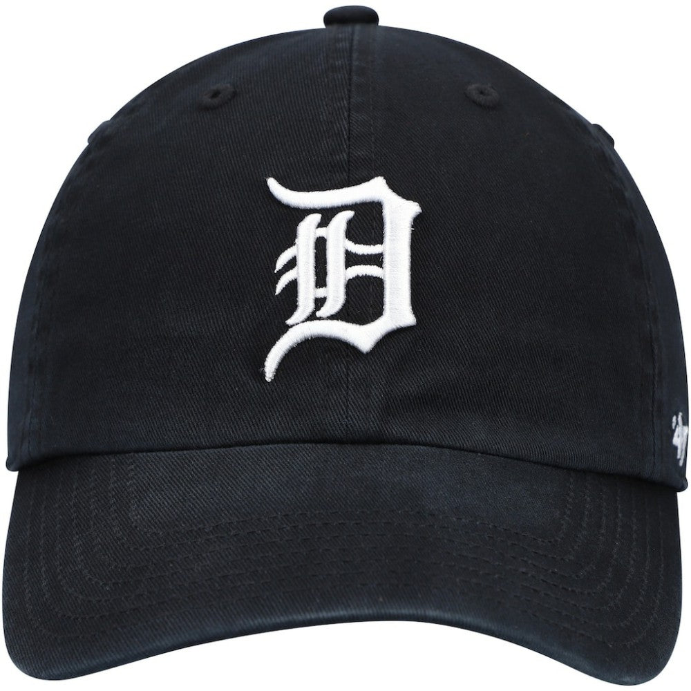 Detroit Tigers Youth Team Logo Clean Up Adjustable Hat - Black | 47 brand