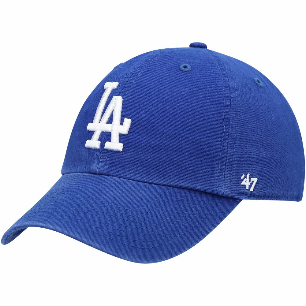 Los Angeles Dodgers Youth Team Logo Clean Up Adjustable Hat - Royal | 47 brand