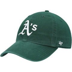 Athletics Youth Team Logo Clean Up Adjustable Hat - Green | 47 brand