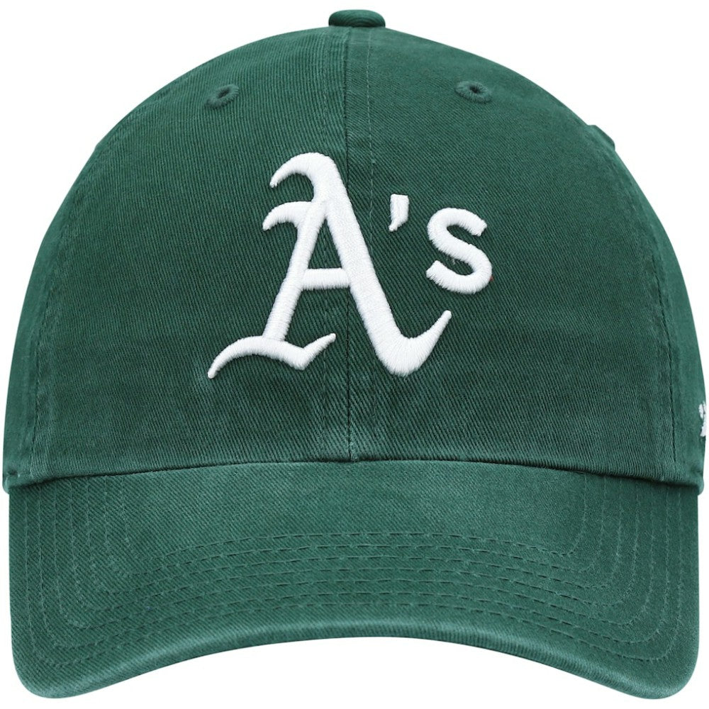 Athletics Youth Team Logo Clean Up Adjustable Hat - Green | 47 brand