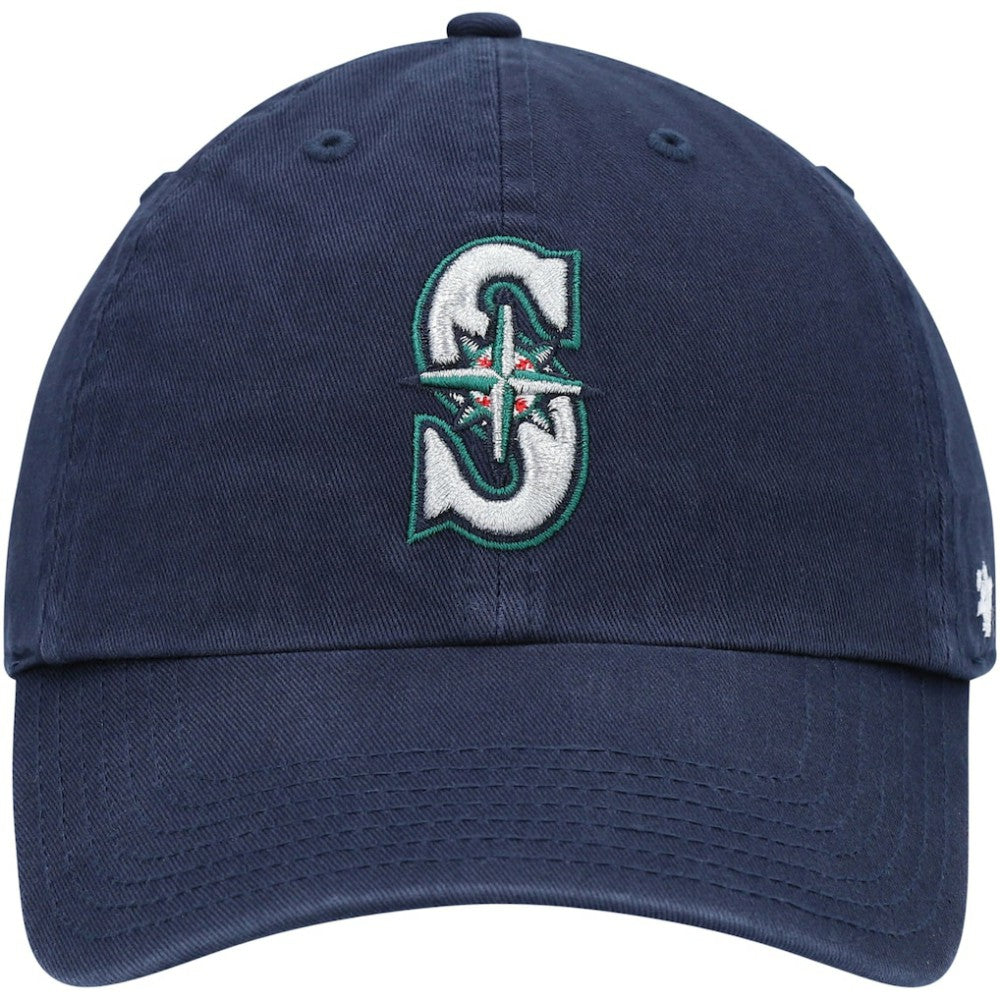 Seattle Mariners Youth Team Logo Clean Up Adjustable Hat - Navy | 47 brand