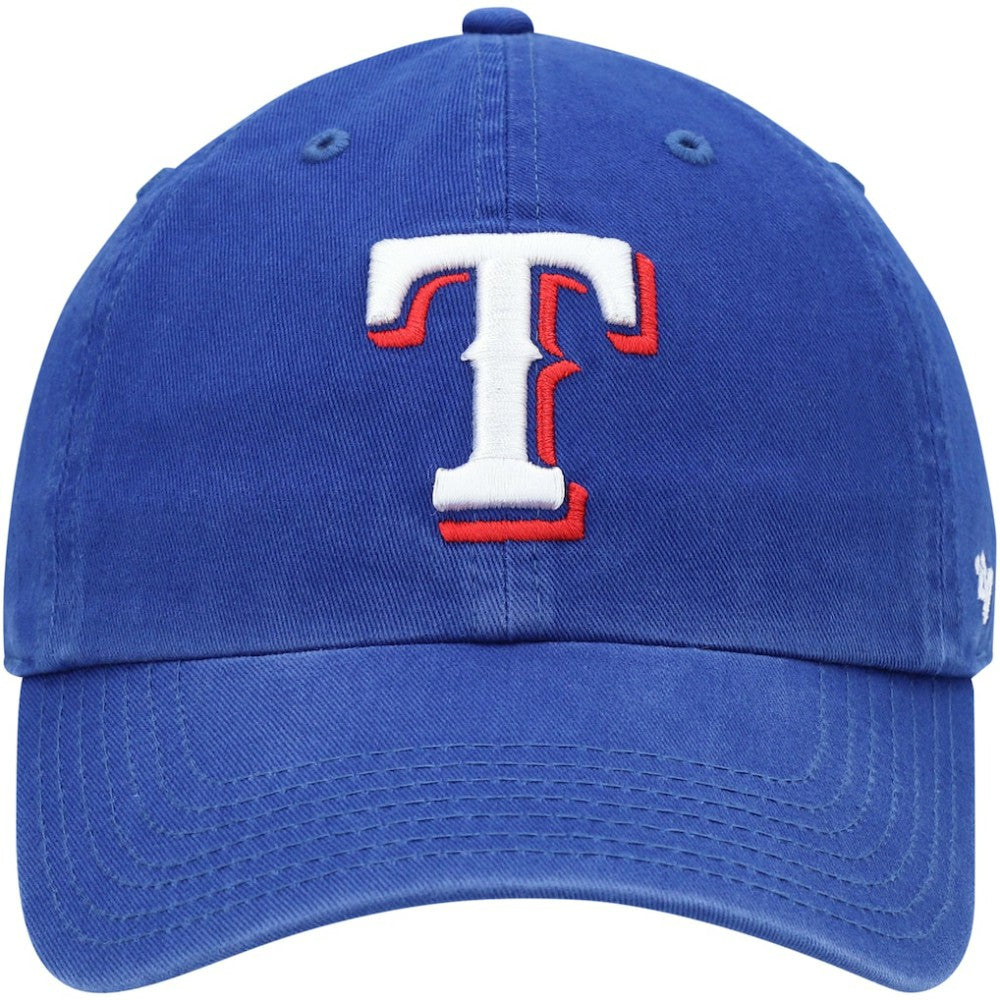 Texas Rangers Youth Team Logo Clean Up Adjustable Hat - Royal | 47 brand