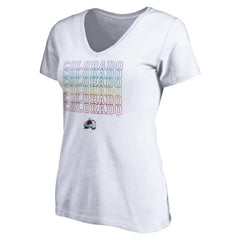 Colorado Avalanche Women's City Pride V-Neck T-Shirt