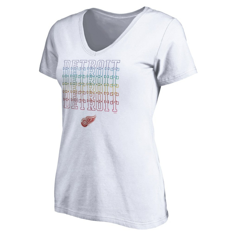 Detroit Red Wings Women's City Pride V-Neck T-Shirt