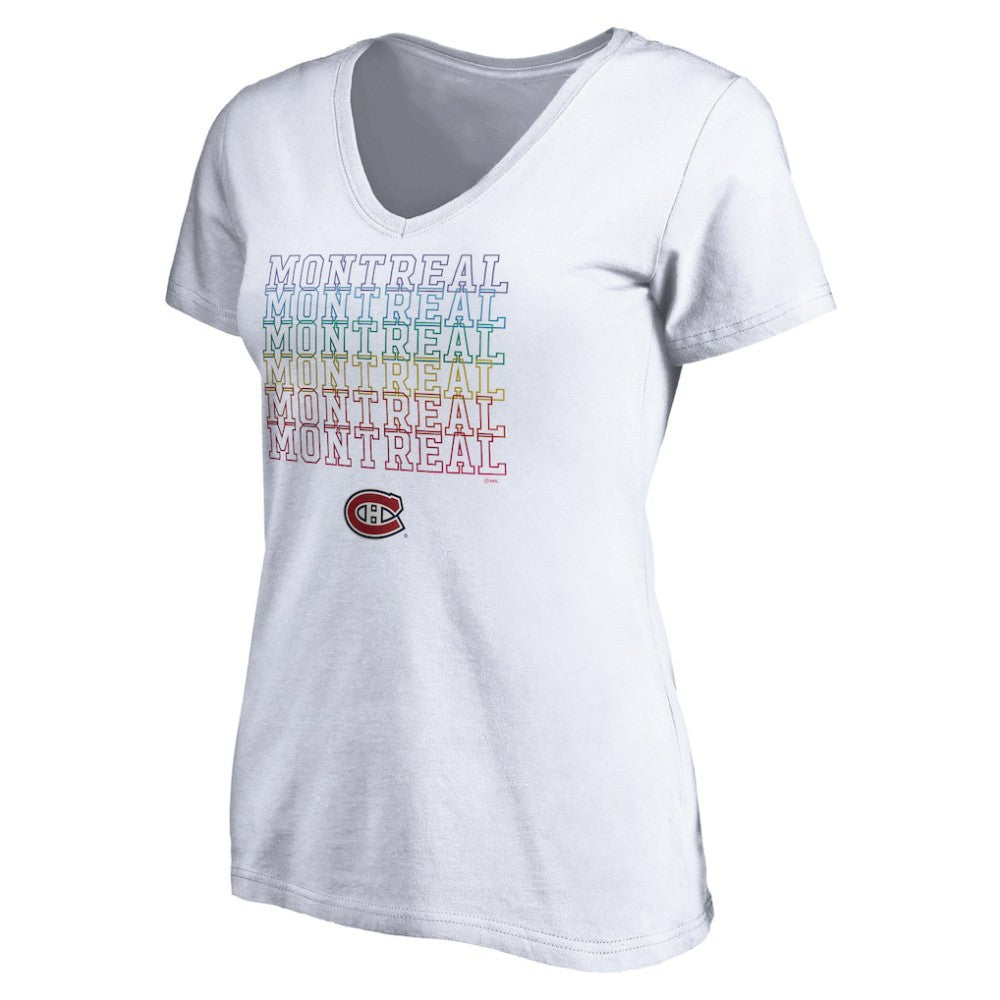 Montreal Canadiens Women's City Pride V-Neck T-Shirt