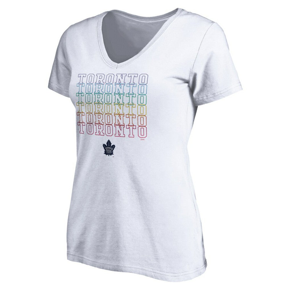 Toronto Maple Leafs Women's City Pride V-Neck T-Shirt