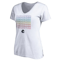 Vancouver Canucks Women's City Pride V-Neck T-Shirt