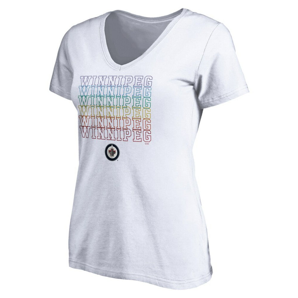 Winnipeg Jets Women's City Pride V-Neck T-Shirt