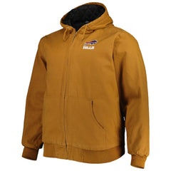 NFL Buffalo Bills Dunbrooke Big & Tall Dakota Canvas Hoodie Full-Zip Jacket