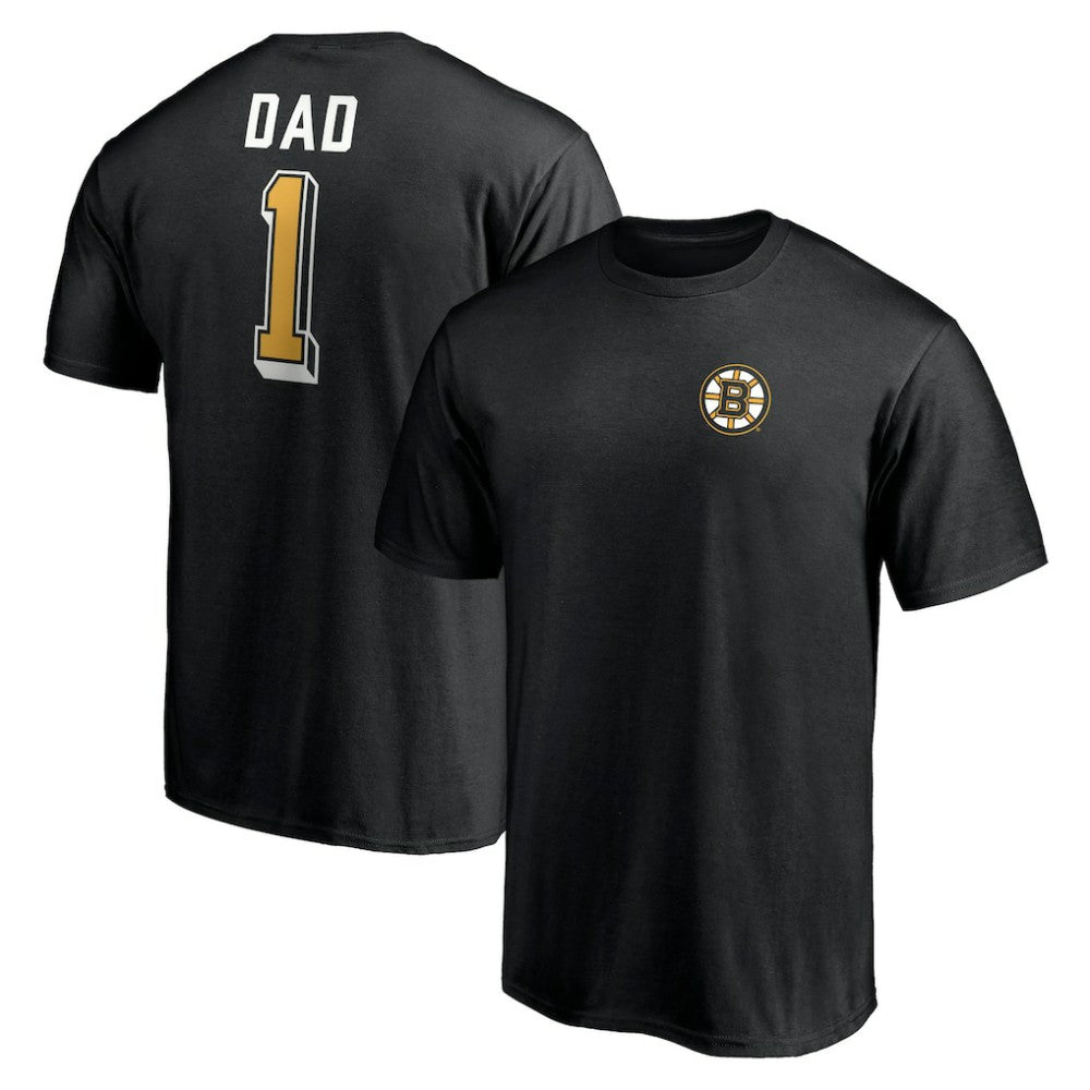 Boston Bruins Number One Dad Logo T-Shirt