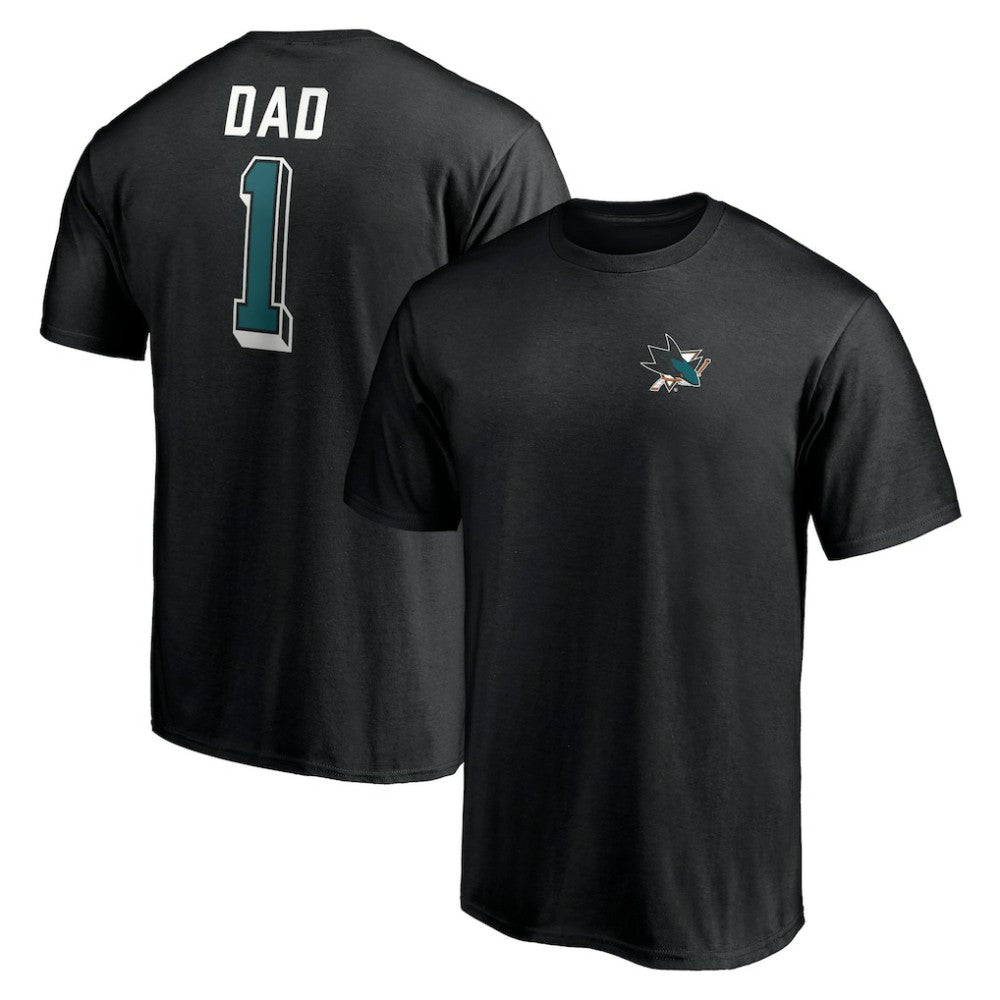 San Jose Sharks Number One Dad Logo T-Shirt