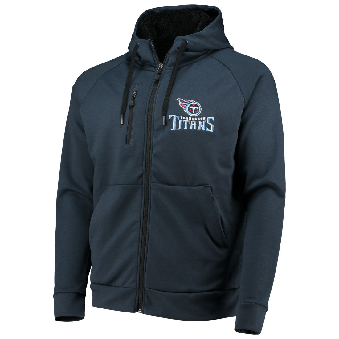 NFL Tennessee Titans Dunbrooke Shag Tri-Blend Full-Zip Raglan Hoodie