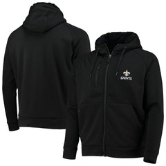 NFL New Orleans Saints Dunbrooke Shag Tri-Blend Full-Zip Raglan Hoodie