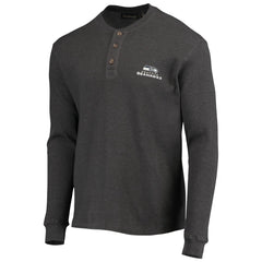 NFL Seattle Seahawks Dunbrooke Logo Maverick Thermal Henley Long Sleeve T-Shirt