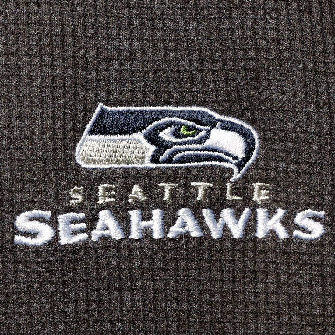NFL Seattle Seahawks Dunbrooke Logo Maverick Thermal Henley Long Sleeve T-Shirt