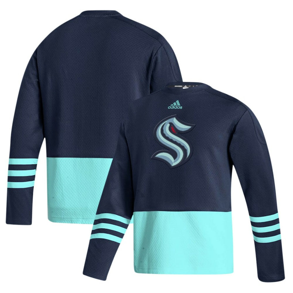 Seattle Kraken adidas Logo AEROREADY Pullover Sweater