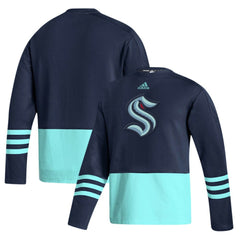 Seattle Kraken adidas Logo AEROREADY Pullover Sweater