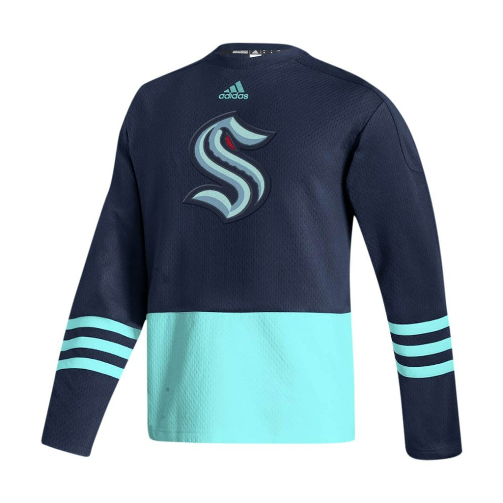 Seattle Kraken adidas Logo AEROREADY Pullover Sweater