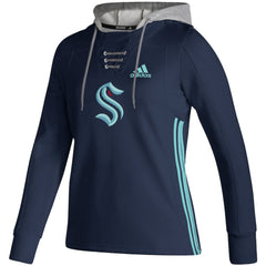 Seattle Kraken adidas Women's Skate Lace AEROREADY Pullover Hoodie