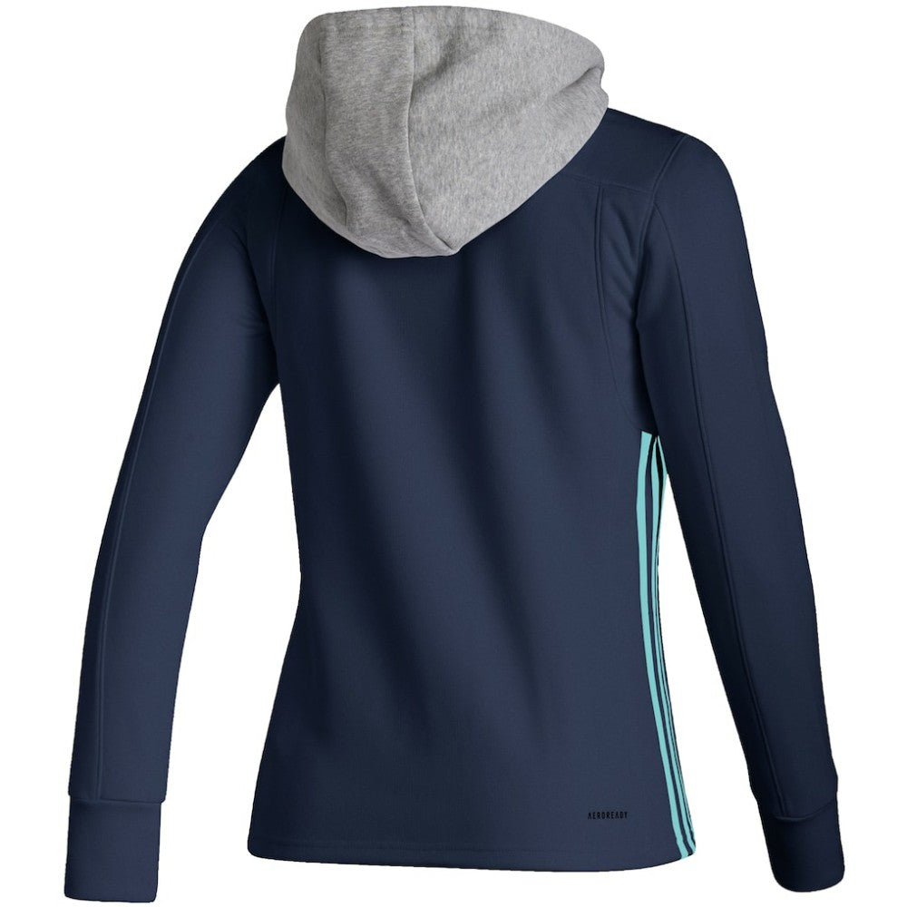 Seattle Kraken adidas Women's Skate Lace AEROREADY Pullover Hoodie