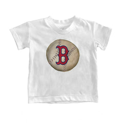Boston Red Sox Tiny Turnip Youth Stitched Baseball T-Shirt - White