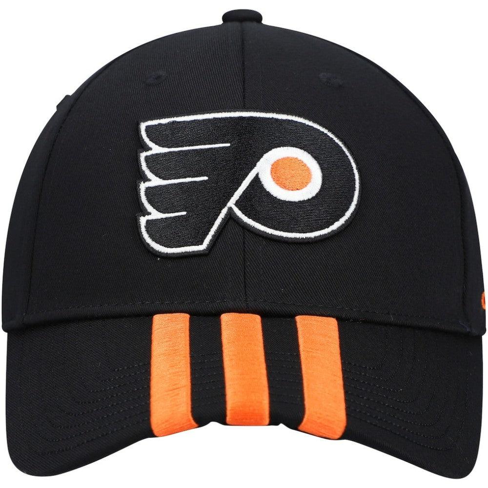 Philadelphia Flyers adidas Locker Room Three Stripe Adjustable Hat