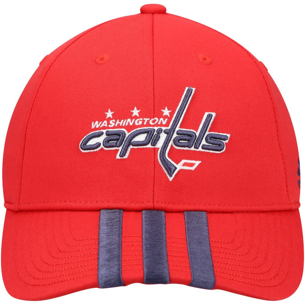 Washington Capitals adidas Locker Room Three Stripe Adjustable Hat
