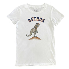 Houston Astros Tiny Turnip Women's TT Rex T-Shirt - White