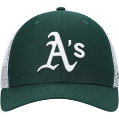 Athletics Primary Logo Trucker Snapback Hat - Green/White | 47 brand