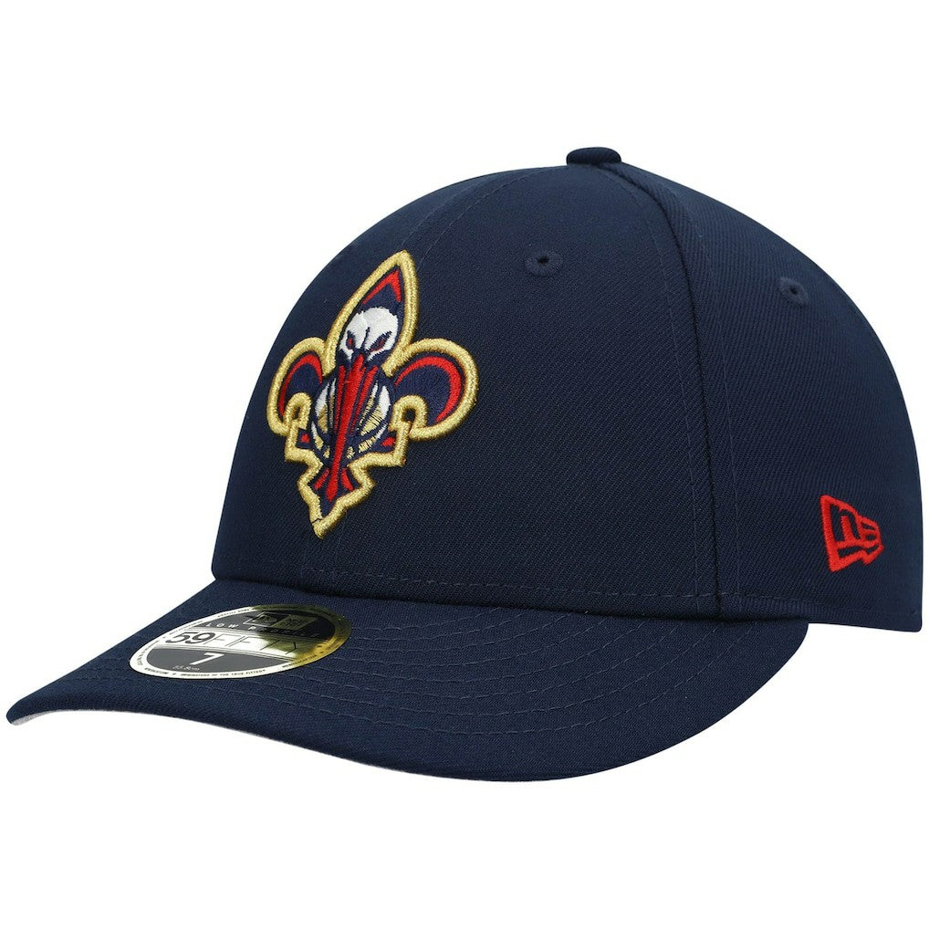 New Orleans Pelicans Team Logo Low Profile 59FIFTY Fitted Hat - Navy | New Era online
