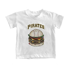 Pittsburgh Pirates Tiny Turnip Youth Burger T-Shirt - White