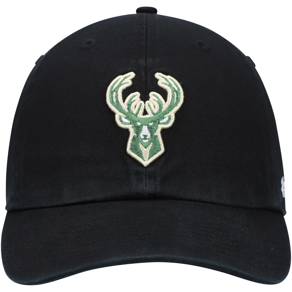 Milwaukee Bucks '47 Core Logo Clean Up Adjustable Hat - Black | 47 brand outlet