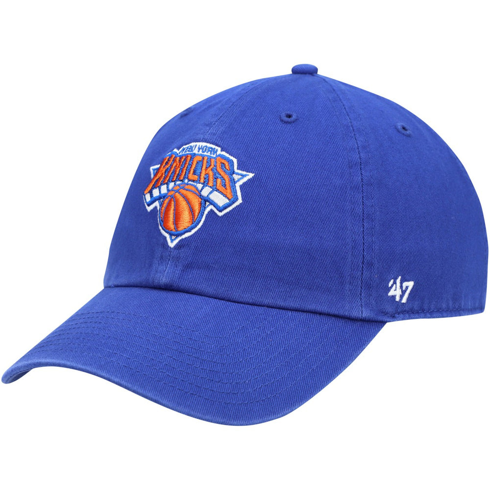 New York Knicks '47 Core Logo Clean Up Adjustable Hat - Blue | 47 brand shop