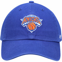 New York Knicks '47 Core Logo Clean Up Adjustable Hat - Blue | 47 brand shop
