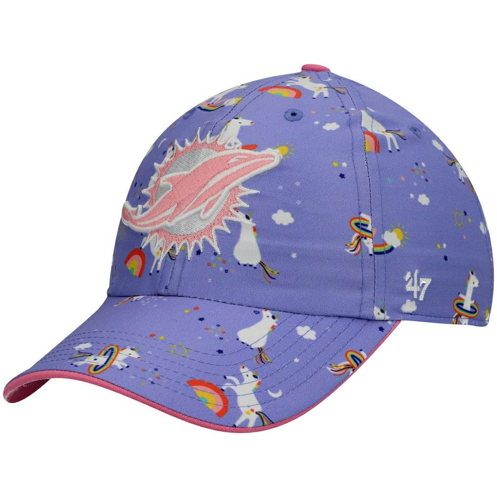 NFL Miami Dolphins '47 Girls Preschool Unicorn Clean Up Adjustable Hat