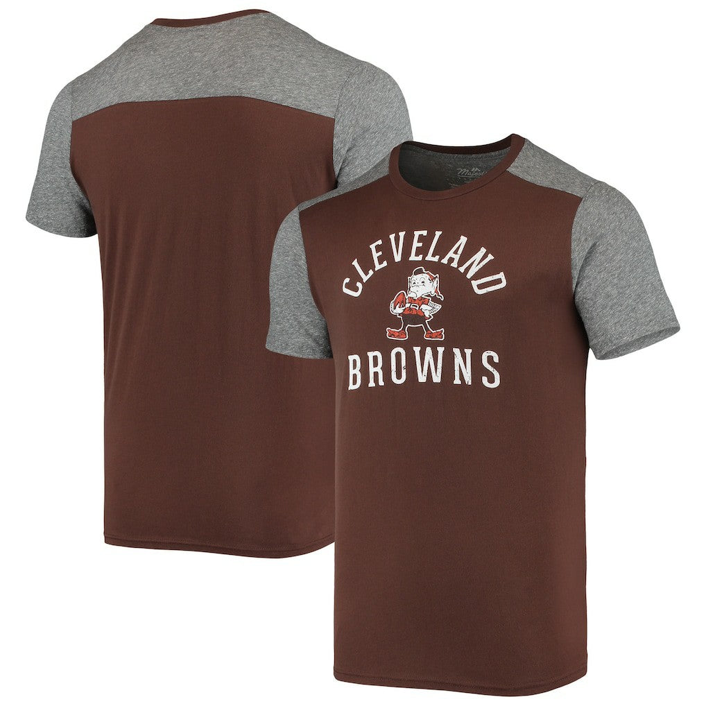 NFL Cleveland Browns Majestic Threads Brownie The Elf Gridiron Classics Field Goal Slub T-Shirt