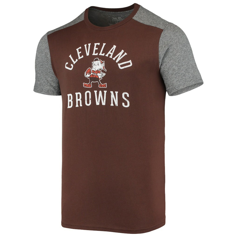 NFL Cleveland Browns Majestic Threads Brownie The Elf Gridiron Classics Field Goal Slub T-Shirt