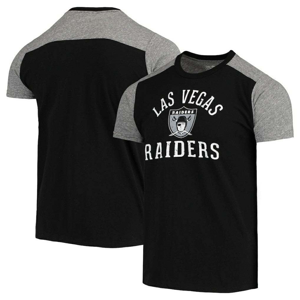 NFL Las Vegas Raiders Majestic Threads Gridiron Classics Field Goal Slub T-Shirt